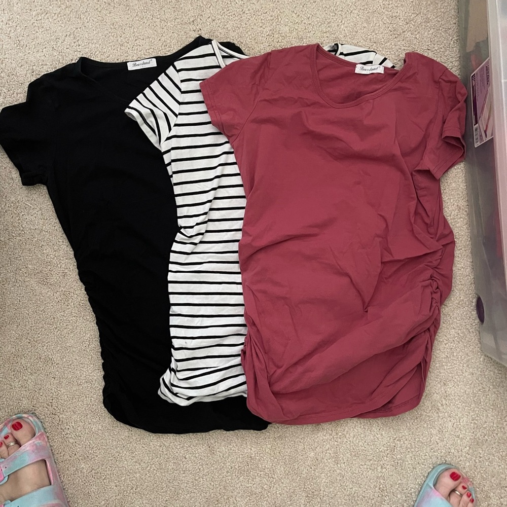 Black, Striped, and Pink maturity T-Shirt Bundle